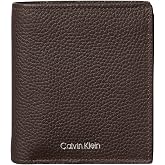 Calvin Klein Foil Emboss Ew Trifold W Card Erkek C&uuml;zdan, Kahverengi, Tek Beden