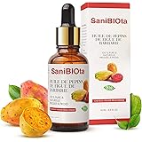 PURO OLIO DI SEMI DI FICO D'INDIA BIO - Certificato Ecocert biologico & Naturale - Extra vergine Pressato a Freddo - Vitamina