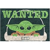 Monnhein Tasarımlı Dekoratif Kapı &ouml;n&uuml; Paspas, Dış Mekan/Ev İ&ccedil;i/Banyo/Mutfak/Yatak Odası/Giriş Paspasları (Baby Yoda, 40x60)