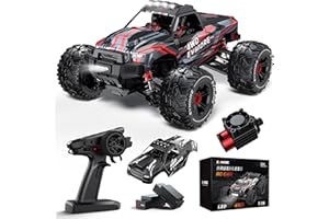 Evmore Coche Teledirigido Adulto 1:16,55 km/h 4WD Coche Radiocontrol de Alta Velocidad Sin Escobillas,Coche RC 4x4 con 2 Baterías 40min, 2.4Ghz Remote Control Car de Carreras Todoterreno teledirigido