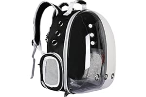 DUDUSILKLY Astronaut cat bag pet backpack/Pet Carrier Backpack Front Pack for Small Medium Cat Puppy Dog/going out portable transparent space capsule pet bag going out cat supplies breathable backpack