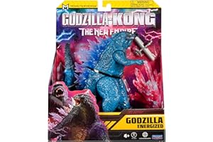 MonsterVerse Godzilla x Kong: Das Neue Imperium, 15 cm große Energized Godzilla-Actionfigur, ikonische Sammlerfilmfigur, inklusive 6,4 cm Kampf-Drohne, geeignet für Kinder ab 4 Jahren