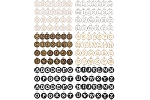 BEEFLYING 26 Alphabet Charms Pendant A~Z Letter Alloy Enamel Alphabet Charm Pendants Mixed Colors Letter Charms for Necklaces Bracelet Jewelry Making DIY Crafts