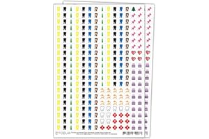 TOBJA Naklejki na kalendarz, 560 naklejek na śmieci, urodziny, święta, lekarz, wizytę | Idealny kalendarz na śmieci, kalendarz rodzinny, planer