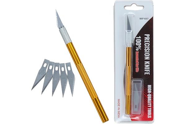 Electronic Spices Hand Repair Cutting Knife with 5 Extra Sharp Blade for Cutting DIY Projects (Pack of 1)