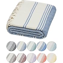 DEMMEX Asciugamani turchi biologici per bagno, 100% cotone turco certificato Oeko-TEX, ad asciugatura rapida, leggeri da cucina e da viaggio, motivo a diamante, misura grande, 45 x 91 cm, set da 2