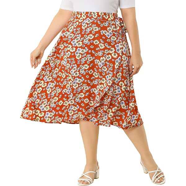 Urban GoCo - Jupe Yoga Femme Élastique - Forme Cocon Taille Haute - Longue Maxi - Ouverture Large - Vert Armée