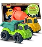 Wonder Wheels 3er LKW Set - Kipplaster, Abschleppwagen & Betonmischer Für Kinder