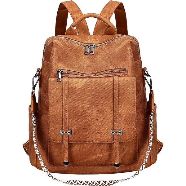 Zaino Bohemien Vintage In Tessuto Oxford, Unisex, 41x39x17 Cm, Grande Capienza, Con Tasche Frontali, Per Viaggi, Scuola, Lavoro - 2