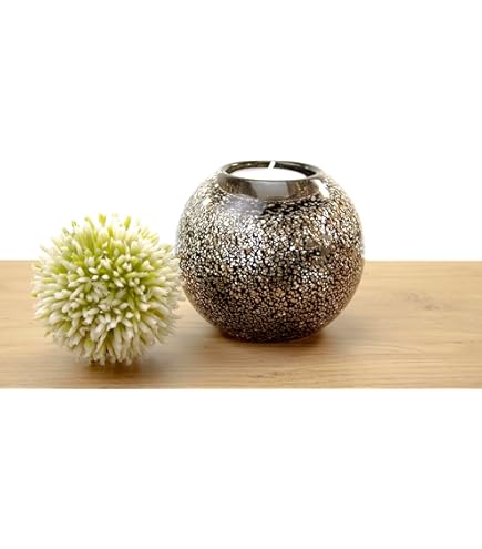 Urn Waxinelichthouder Druppel Saliegroen - Zilver (0.3 liter