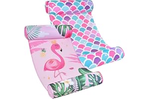 WERNNSAI Amache Galleggianti - 2 Pacchi Sedia Galleggiante Gonfiabile Portatile per Piscina Sedia Galleggiante per l'Intrattenimento Estivo di Feste in Piscina