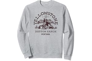 Y YELLOWSTONE Yellowstone Dutton Ranch Montana Western Cowboy Logo Sweatshirt