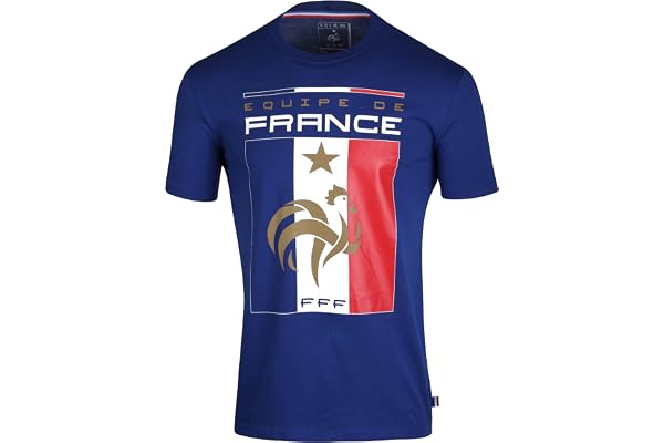 Equipe de France de Football T-Shirt FFF - Collection Officielle Taille Adulte Homme