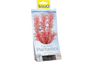 Tetra DecoArt 270268 Pianta Coda di Volpe Rosso, Pianta Artificiale per Acquario, Pianta Subacquea dall'aspetto Reale, Piccola, Rosso