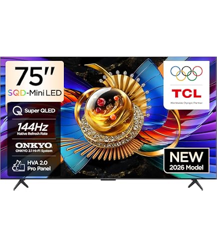 TCL 65C8K Television 65 Inch Smart TV 4K QD-Mini LED Colorful
