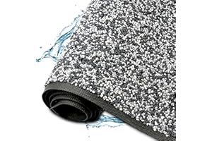 TeichVision Bâche en pierre de qualité supérieure pour bord de bassin, bordure d'étang et bordure de bassin - Différentes tailles - 1 m x 4 m - Couleur anthracite