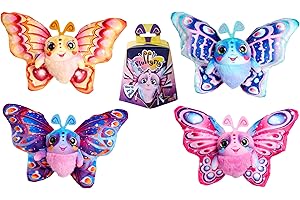 Simba Fluffyfly Peluche Mariposa Inflable 30 cm. Efecto Sorpresa con Confeti. Peluche Blandito con Ojos Arcoíris. 4 Modelos Surtidos Envio Aleatorio. A Partir de 3 Años (105951577)