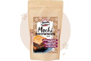 ‎1MAL1JAPAN FUJIMAN Mochi Brownies | Backmischung für saftige Schoko Brownies | mit extra feinem Klebreismehl | im japanischen Mochi Stil – kein Aroma, kein Ersatz (1 x 500 g)