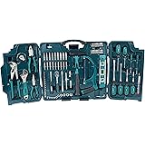 Brüder Mannesmann M29085 Premium Universal und Haushalts-Werkzeugkoffer, Blau, 89-tlg