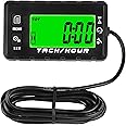 Jayron JR-HM058 Digital Hour Meter Tachometer,2 System Options,Countdown Maintenance Rminder,Backlight Setting,Resettable Max Speed,Replacement Battery Reminder,Off,for Motorcycles,Lawn Mowers