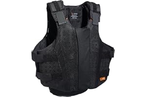 Airowear - AirMesh II - Mens Padded Body Protector - Black - Highly Ventilated - Ultimate Comfort & Safety - Flexible - Horse Riding Body Protector - Adult Protective Equestrian Gear