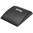 SPRI Ab Mat - Workout Mat Accessory for Abdominal Exercises, Sit-Ups, Crunches, Push-Ups, Core Training, and More - Portable Padded Shaped Mat with Curved Back Support for Toning Abs,Black