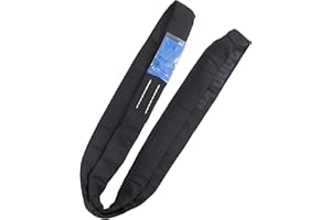 LIFTINGEAR 2 Tonne Black Endless Round Sling Lifting Polyester Circular Webbing Cargo Strap Hoist Strop Certified EN1492 CE (0.5mtr)