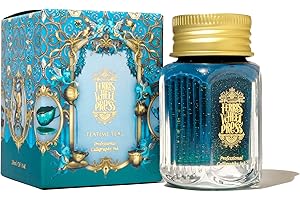 Ferris Wheel Press Calligraphy Ink, Teal with Gold Shimmer, 28ml