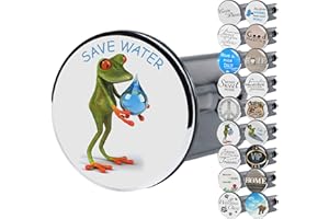 ‎SANILO Sanilo Waschbeckenstöpsel, viele schöne Stöpsel für das Waschbecken zur Auswahl, universal mit Sprüchen (Save Water)