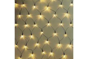 ‎LINDER 240 er LED Lichternetz Strom für außen Strom Lichtfarbe warmweiss Kabel grün