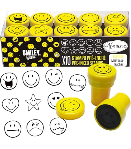 Set De 7 Sellos De Madera Y Caucho Natural Multiprint – Maletín Con Tinta Lavable, Rotuladores Y Álbum – Minions 2