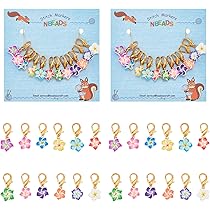 3 Segnapunti Per Maglia Con Numeri | Ciondoli Smaltati Per Contare Le Righe | Accessori Per Knitting E Uncinetto - Foto 4