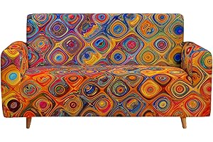 HOSIMA Marca Negozio di Elasticizzato Tessuti per la casa Serie copridivano retrò Modello Indiano copridivano 3 posti (3 posti (190-230 cm), SFW043)