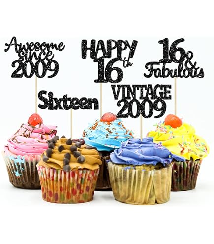 Gyufise 24 Pack Gold 90th Birthday Cupcake Toppers - Glitter 'Ninety', 'Cheers To 90 Years' Cake Decorations