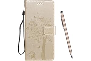 TOUCASA for Motorola Moto G8 Power Case,Wallet Case PU Leather Flip Magnetic [Embossed Design] Kickstand Card Slots Folio Protection Case for Motorola Moto G8 Power (Gold)