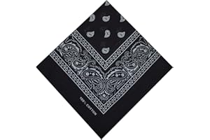 SCHALS & TÜCHER Bandana 100% Coton Original Paisley Foulard accessoire Bandeau cheveux Echarpe Mouchoirs Homme Femme Enfant