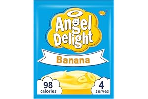 Angel Delight Banana Flavour Instant Dessert Mix, 59 g Sachet (Pack of 1), White