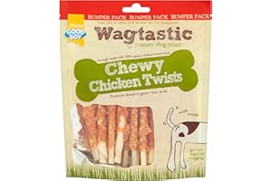 BRAND WAGTASTIC Good Boy Wagtastic Chewy Chicken Twists 320g" to "Good Boy Wagtastic Chewy Chicken Twists Pack of 2 x 320g
