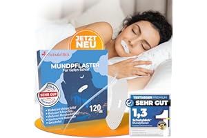 ‎SCHUTZBLICK Schutzblick®: Premium Anti-Schnarch Mundpflaster 120er Set – Effektiver Schnarchstopper - Mouth Tape for Sleeping - erholsamen Schlaf in beruhigendem Weiß. Erleben Sie ruhige, ungestörte Nächte