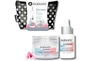 Babaria - Pack Regalo Mujer Microbiota con Sérum y Crema Facial | Función Barrera | Prebióticos y Ácido Hialurónico | Equilibra e Hidrata | Antiedad y Antiacné - 30 ml + 50 ml