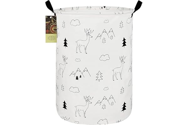 HUNRUNG Hamper à linge, grand tissu en toile, panier de rangement léger, organisateur de jouets, vêtements sales, pliable, imperméable, pour dortoir universitaire, chambre d'enfant, salle de bain