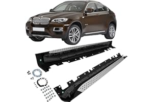 DIEDERICHS Estribos de aluminio para X6 E71 E72 Bj. 08 – 14, incluye material de montaje