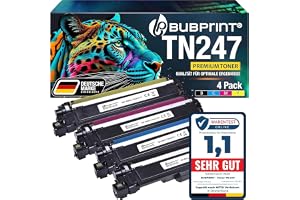 Bubprint 5 tonerkassetter kompatibla med Brother TN-247 svart och färg | Passar DCP-L3550CDW, HL-L3210CW, HL-L3230CDW, HL-L3270CDW och MFC-L3750CDW