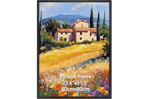 Ditwis Cornice 60x80 Nera, Alluminio Cornice per Poster, Foto e Opere d'Arte 80x60 cm, Porta Poster da Parete per Casa, Ufficio e Gallerie