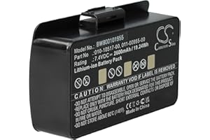 vhbw Batería Compatible con Garmin GPSMap 276c, 276, 378, 296, 478, 396, 376, 495, 376C, 278 navegador, navi, GPS (2600 mAh, 8,4 V, Li-Ion)