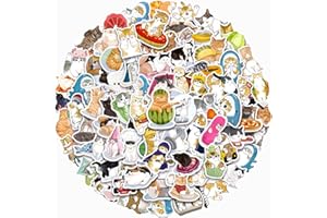 SANMATIC Opakowanie 100 uroczych naklejek winylowych na butelkę wody, laptop, telefon, walizki, naklejki na deskorolkę dla dorosłych, nastolatki, dziewczyny, dzieci