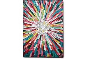 Giallobus - Quadro - 23 - Esplosione di petali - Tela Canvas Telaio Standard - 50x70 - Pronto da appendere - Quadri moderni per la casa