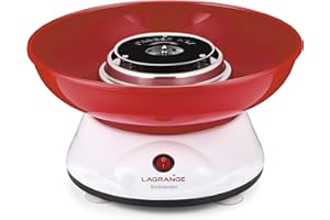 LAGRANGE 379003 Barbapapa Machine à Barbe à Papa Rouge/Blanc 400 W