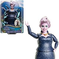 Mattel DISNEY Arielle, die Meerjungfrau - Ursula mit Tentakeln, abnehmbarer Halskette und lavendelfarbener Hochsteckfrisur fü