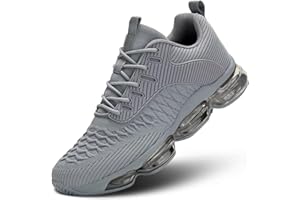 WREZATRO Men's Air Cushion Running Shoes Fashion Sneakers Non Slip Workout Casual Sport Cross Trainers Gym Training Comfortable Walking Shoes